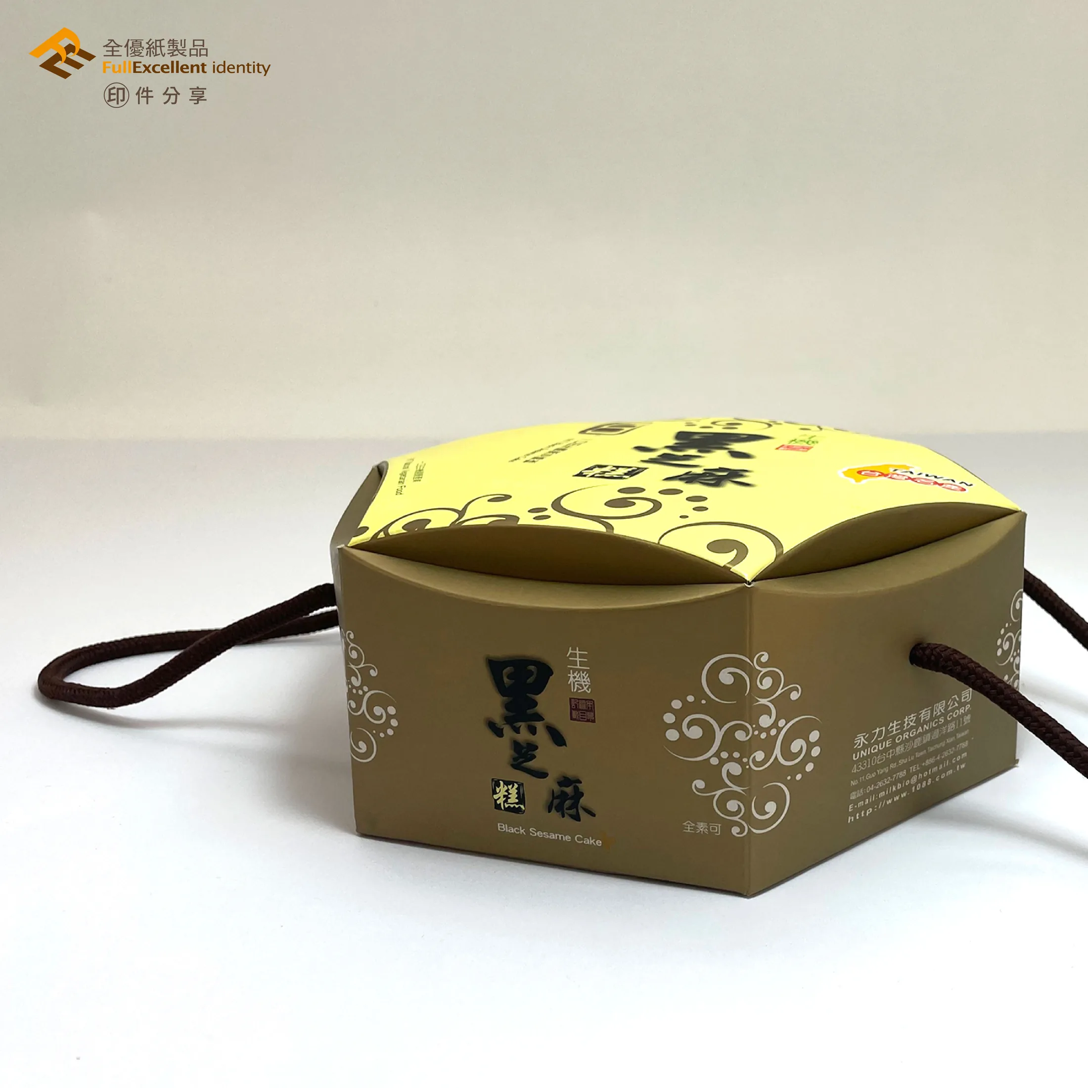 一口田黑芝麻糕六角禮盒－多型盒 第 4 張
