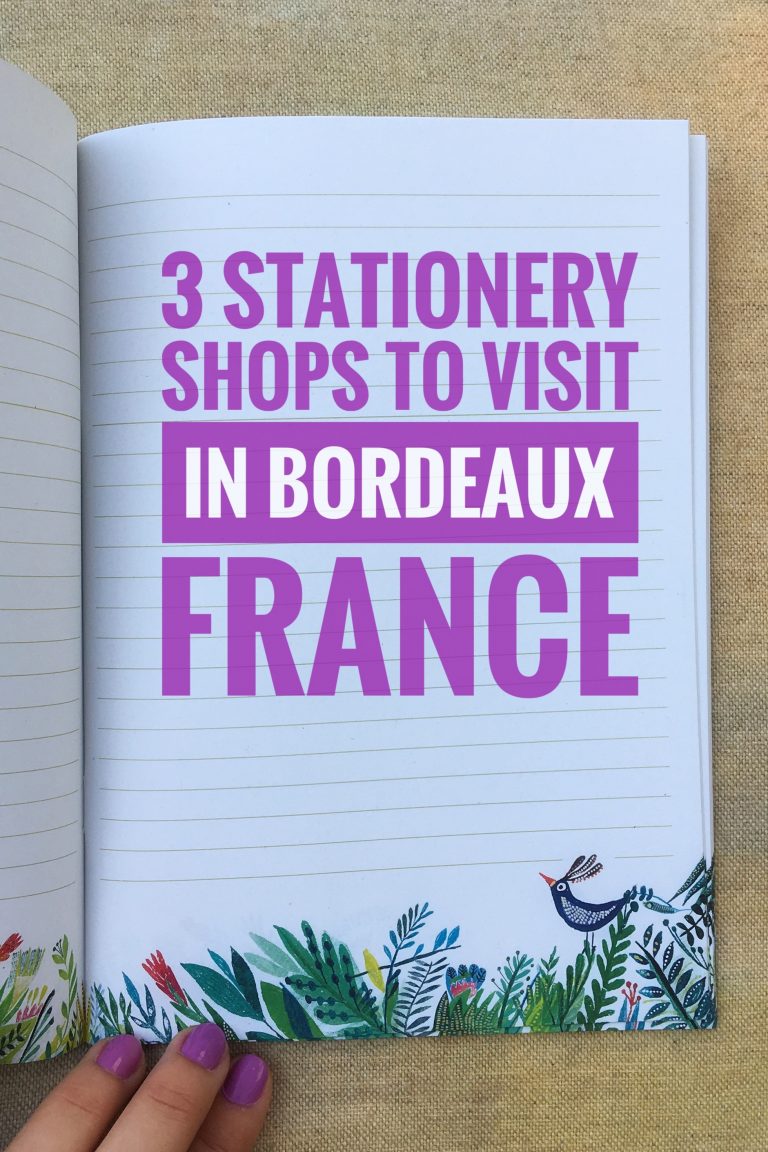 3 stationery shops Bordeaux