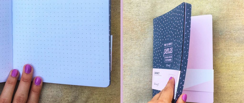 Dotted grid inside and printed edges